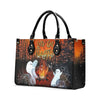 Bigcrowns LET'S GET TOASTED BOOS HALLOWEEN LEATHER HANDBAG YHDU1608244