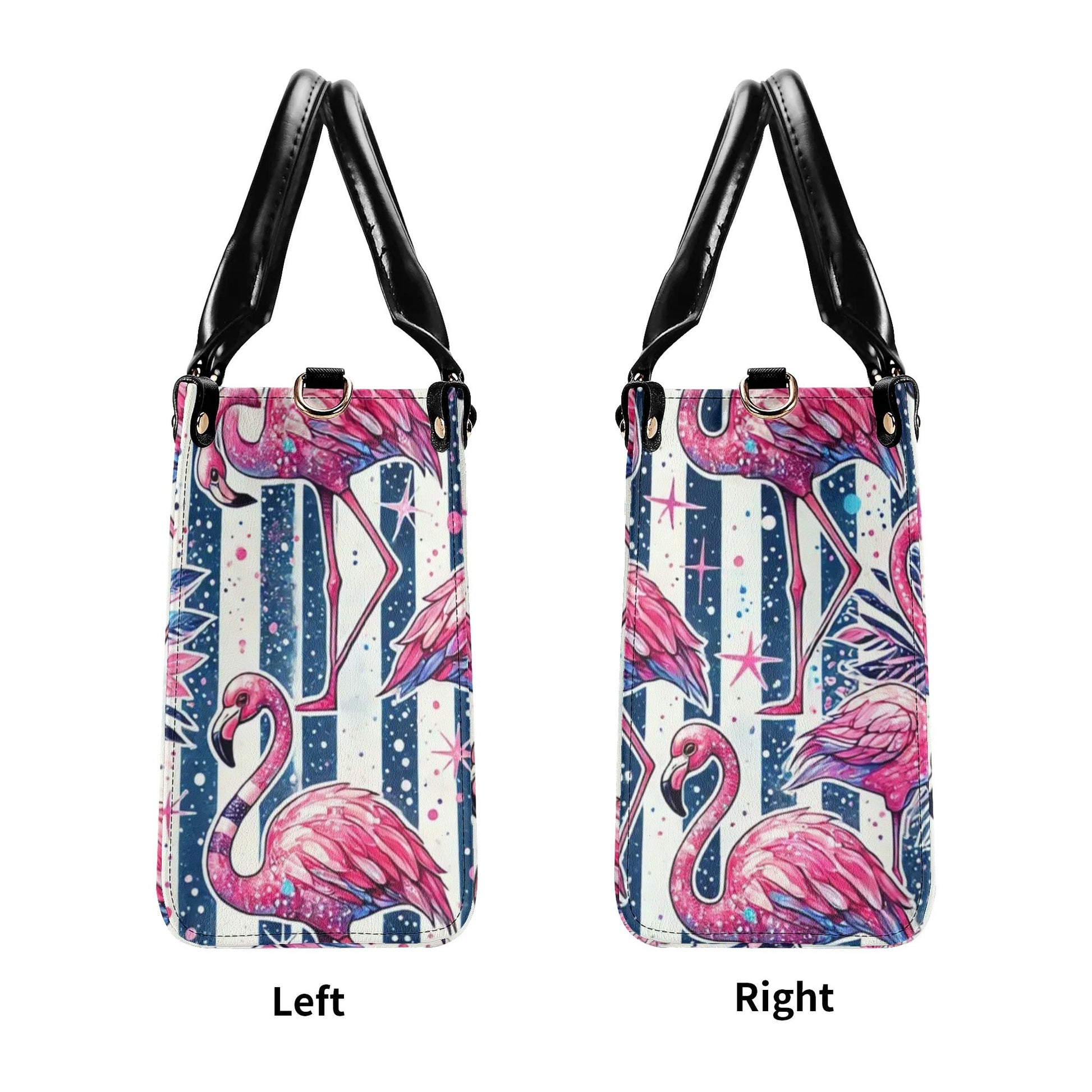 Bigcrowns FLAMINGO TROPICAL LEATHER HANDBAG R2707242