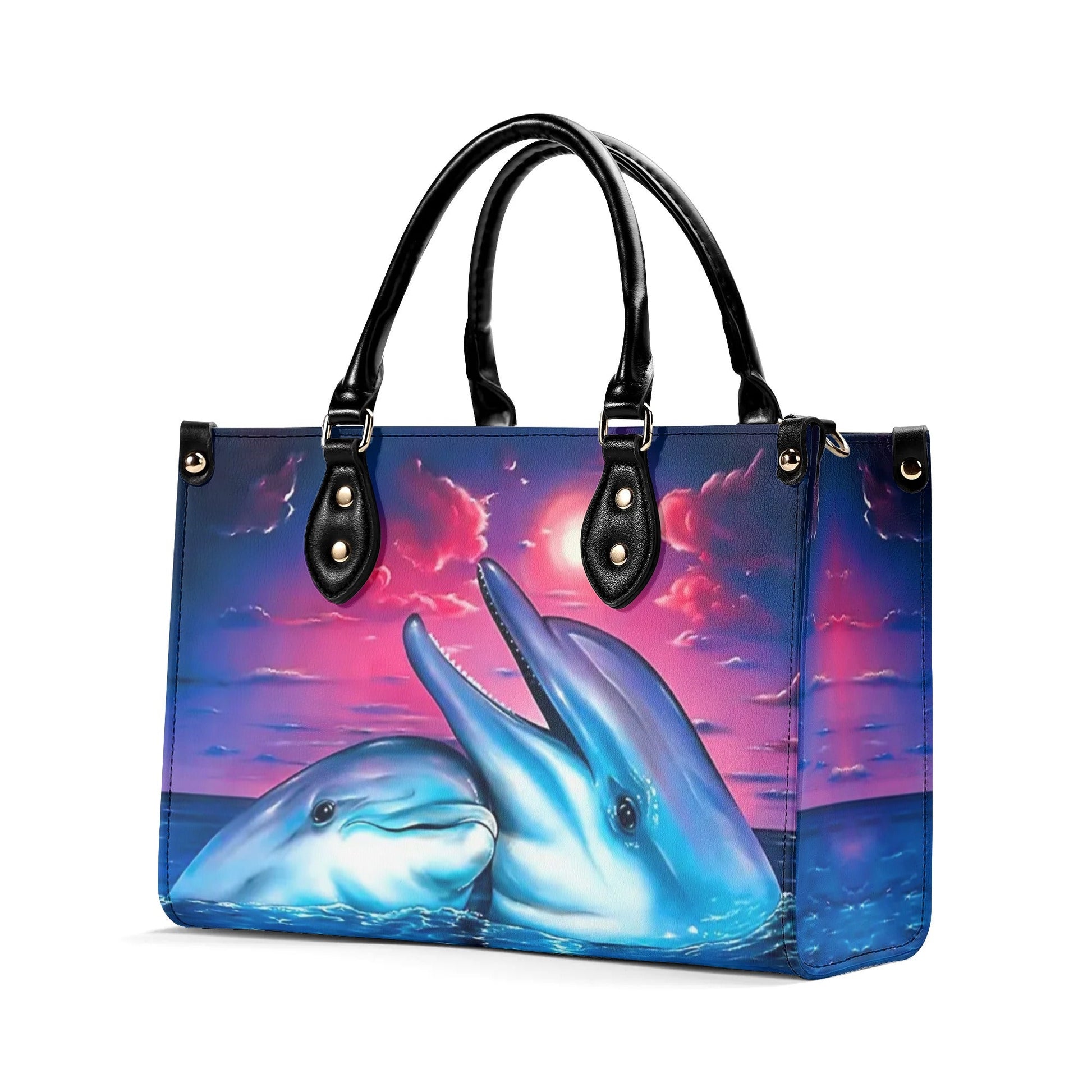 Bigcrowns DOLPHIN LOVE BEACH LEATHER HANDBAG G0609241