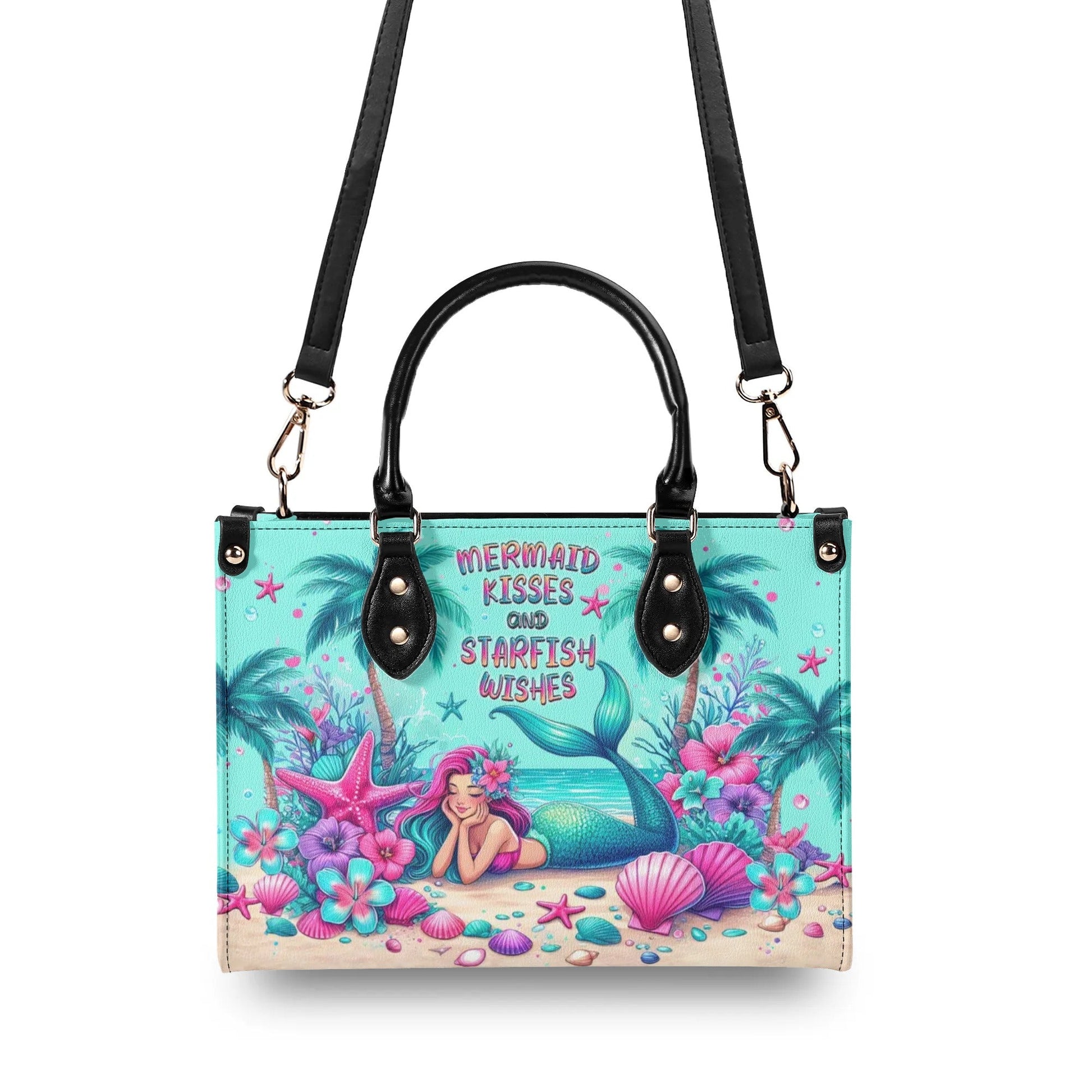Bigcrowns MERMAID KISSES AND STARFISH WISHES LEATHER HANDBAG TLPQ2506245