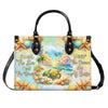 Bigcrowns SMELL THE SEA FEEL THE BREEZE TURTLE LEATHER HANDBAG Z2805245
