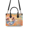 Bigcrowns SMELL THE SEA FEEL THE BREEZE TURTLE LEATHER HANDBAG TLPQ1308244