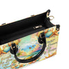Smell The Sea Feel The Breeze Turtle Leather Handbag