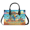 Bigcrowns IT'S 5 O'CLOCK SOMEWHERE PARROT LEATHER HANDBAG O0506243