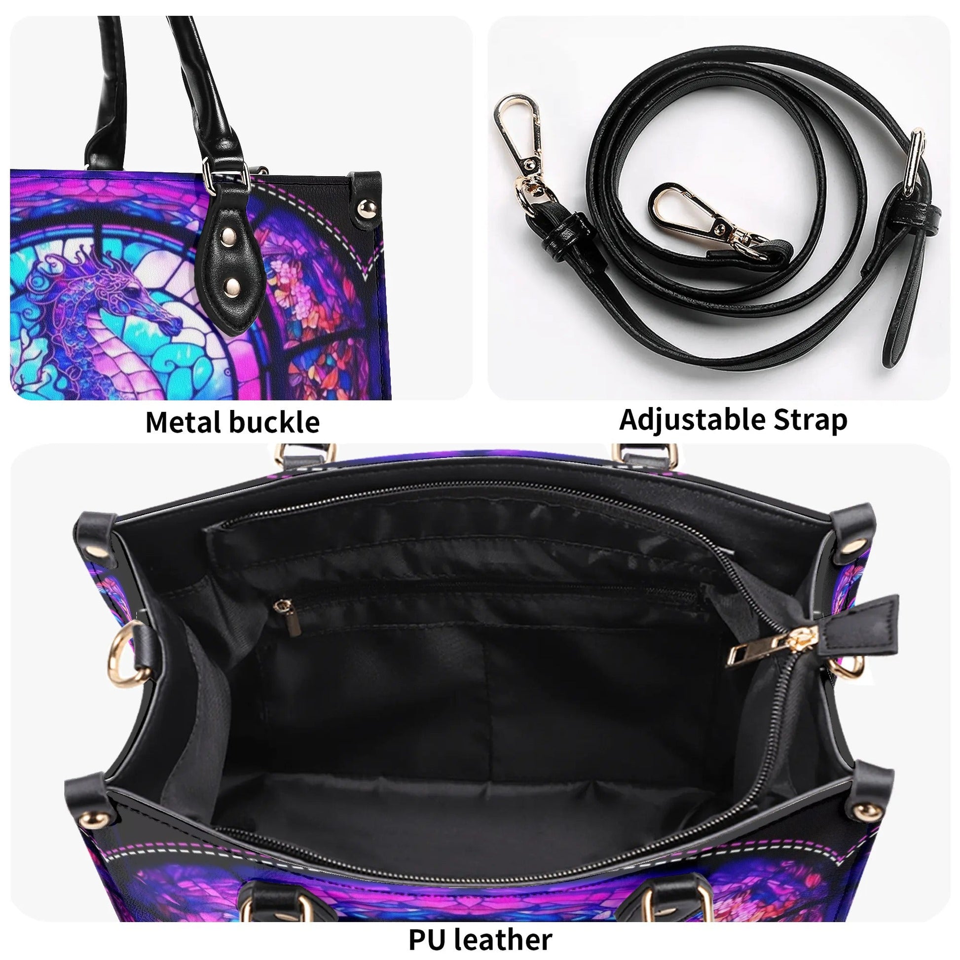 Bigcrowns GLOWING SEAHORSE LEATHER HANDBAG YHDU2006244