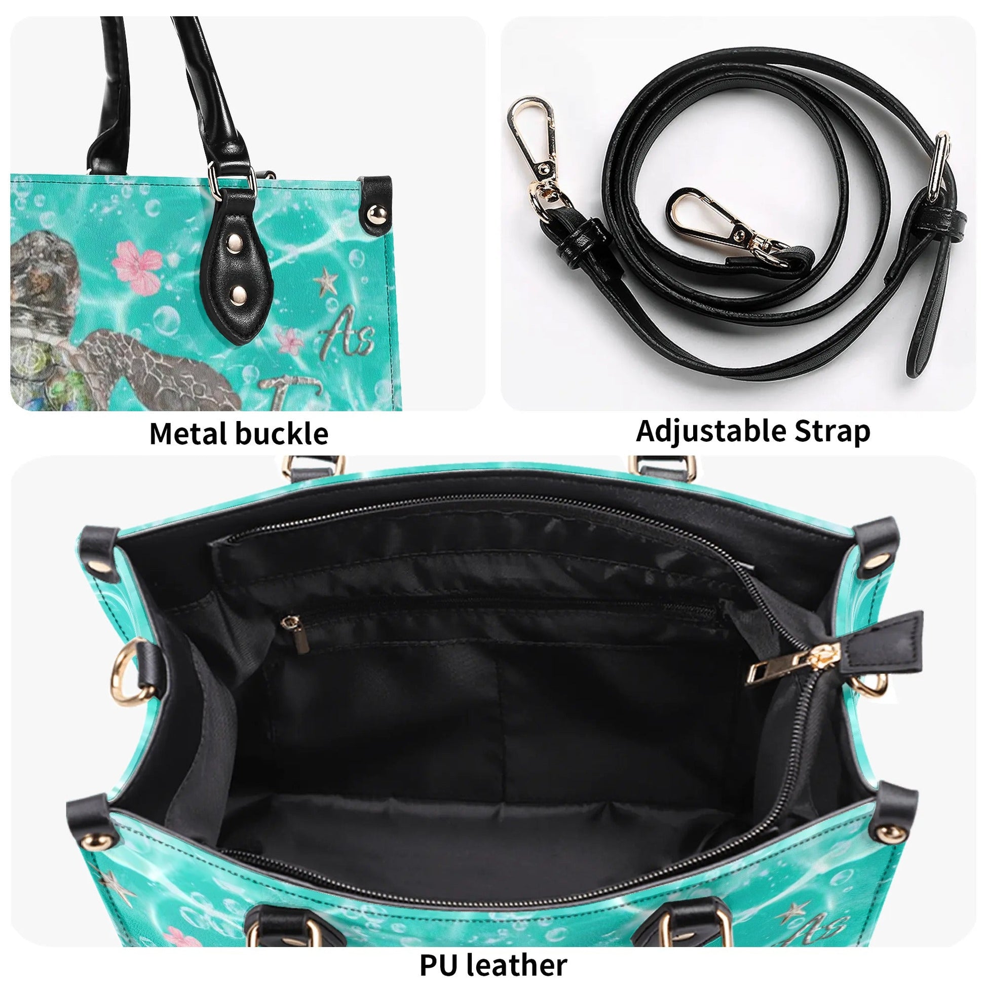 Bigcrowns AS FREE AS THE OCEAN LEATHER HANDBAG N2407244