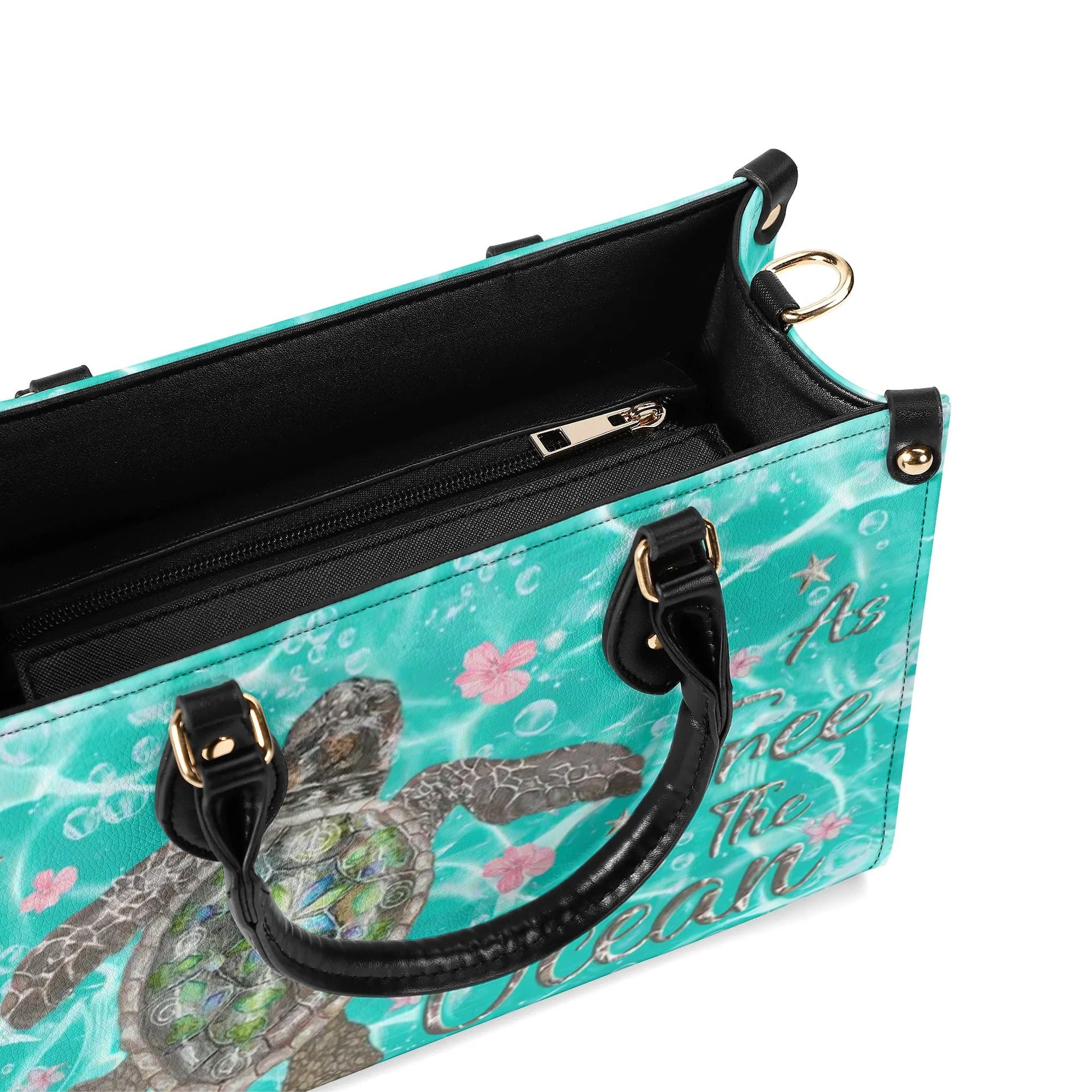 Bigcrowns AS FREE AS THE OCEAN LEATHER HANDBAG N2407244