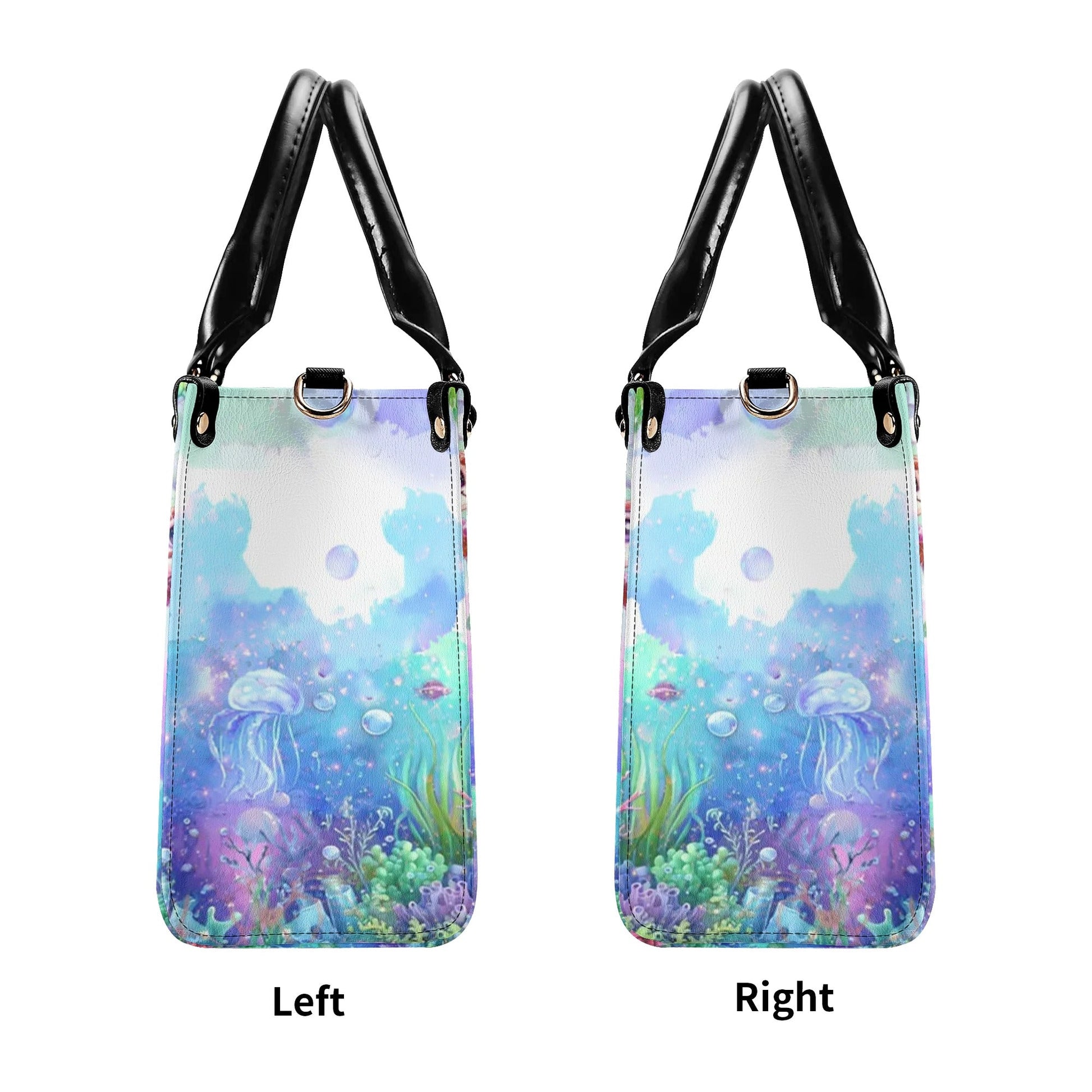 Bigcrowns AS FREE AS THE OCEAN TURTLE LEATHER HANDBAG T1306244
