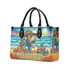 Bigcrowns IT'S 5 O'CLOCK SOMEWHERE PARROT LEATHER HANDBAG O0506243