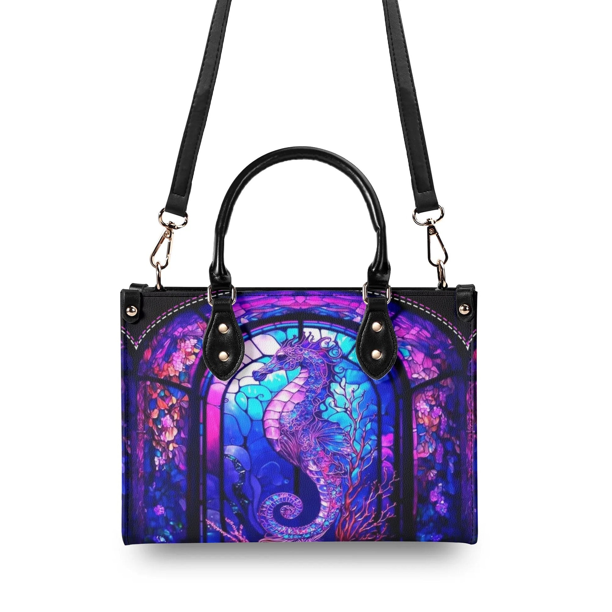 Bigcrowns GLOWING SEAHORSE LEATHER HANDBAG YHDU2006244