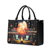 Bigcrowns MAKING MEMORIES ONE CAMPFIRE AT A TIME LEATHER HANDBAG W0706243