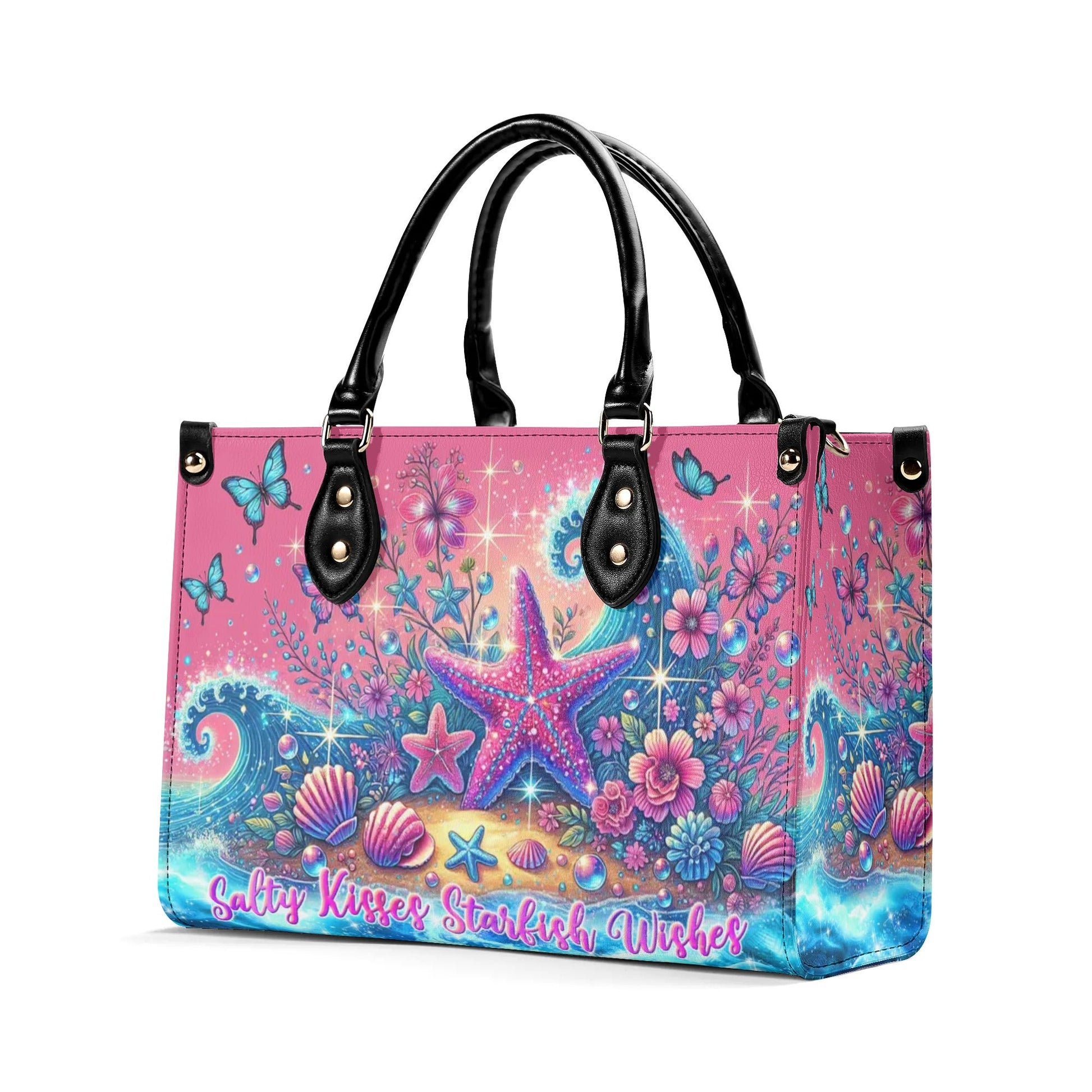 Bigcrowns SALTY KISSES STARFISH WISHES LEATHER HANDBAG W0407243