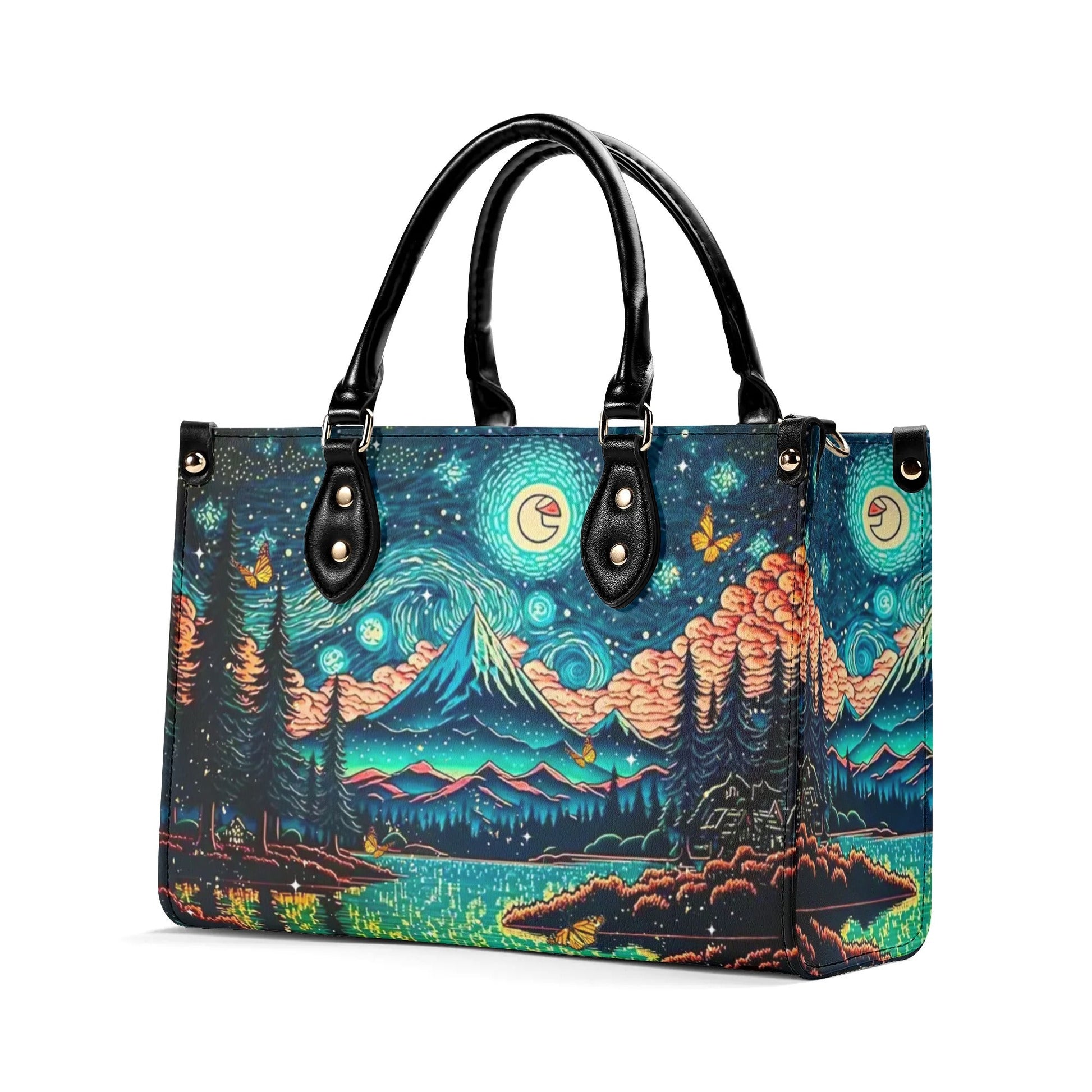 Bigcrowns BEAUTIFUL SCENE LEATHER HANDBAG T0909242