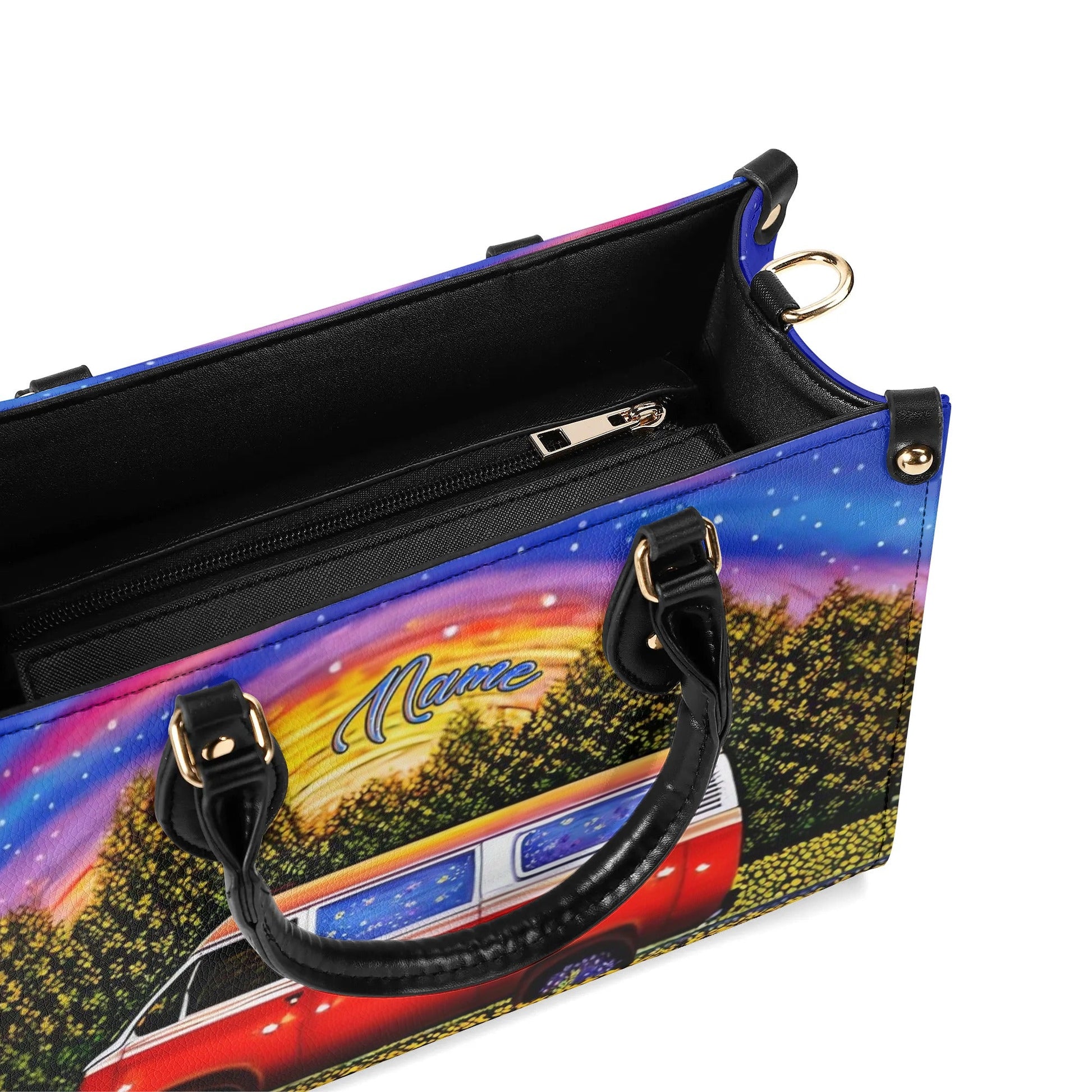 Bigcrowns COLORFUL CAMPING LEATHER HANDBAG N0708244