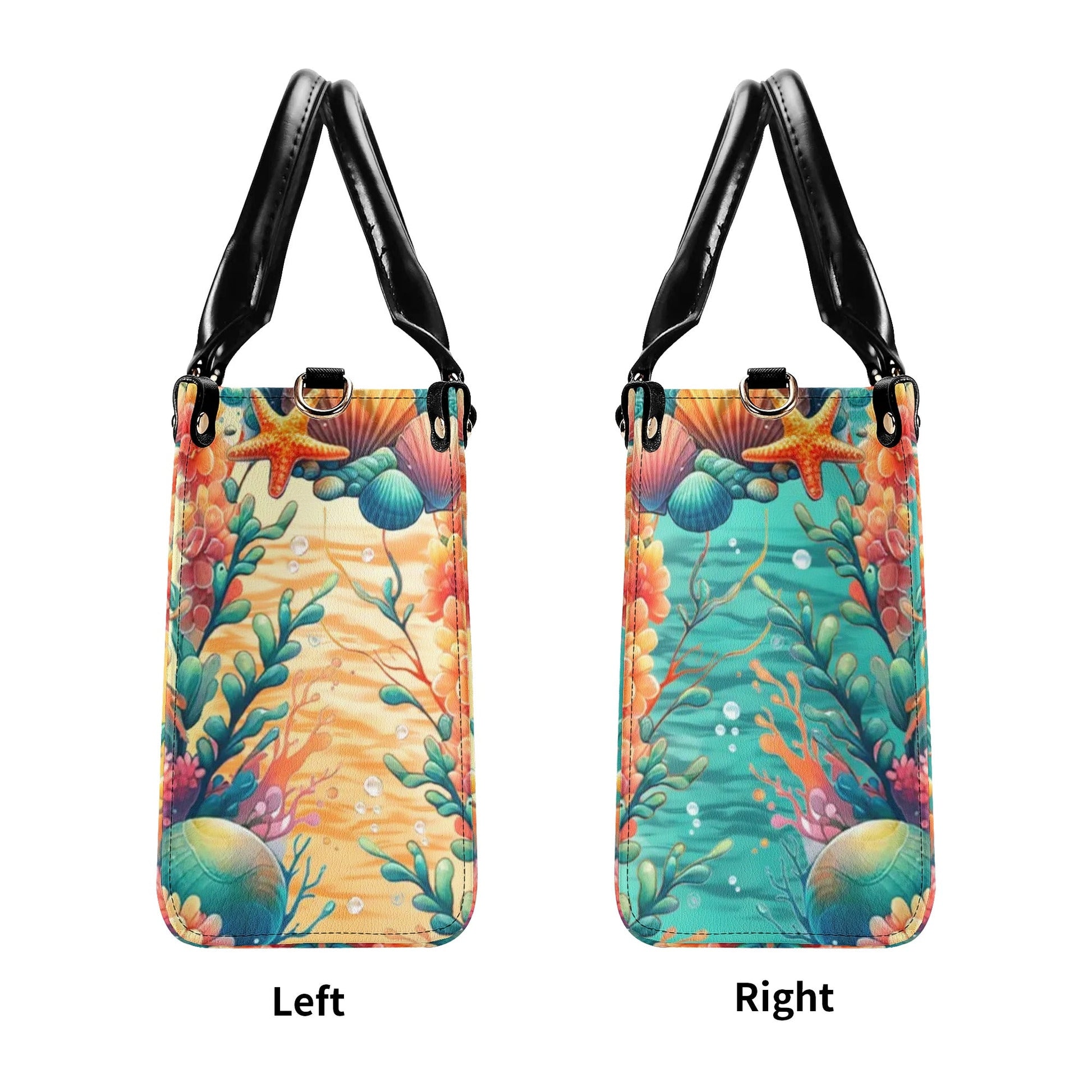 Bigcrowns SMELL THE SEA FEEL THE BREEZE SEAHORSE LEATHER HANDBAG T2407244