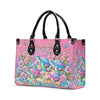 Bigcrowns AS FREE AS THE OCEAN TURTLE LEATHER HANDBAG TLPQ0907244