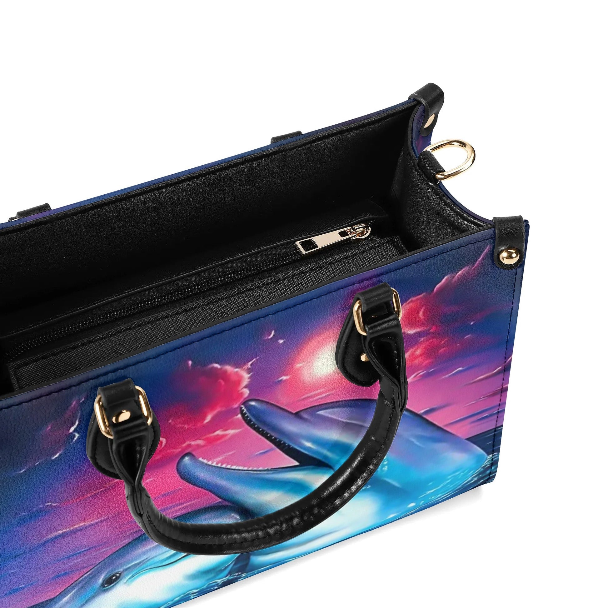 Bigcrowns DOLPHIN LOVE BEACH LEATHER HANDBAG G0609241