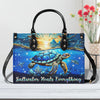 Saltwater Heals Everything Turtle Leather Handbag