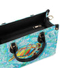 Bigcrowns STAINED GLASS TURTLE LEATHER HANDBAG N1607244