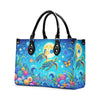 Bigcrowns SEA TURTLE FLORAL LEATHER HANDBAG R2406244