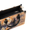 Bigcrowns MAKING MEMORIES ONE CAMPFIRE HALLOWEEN LEATHER HANDBAG YHDU1209243