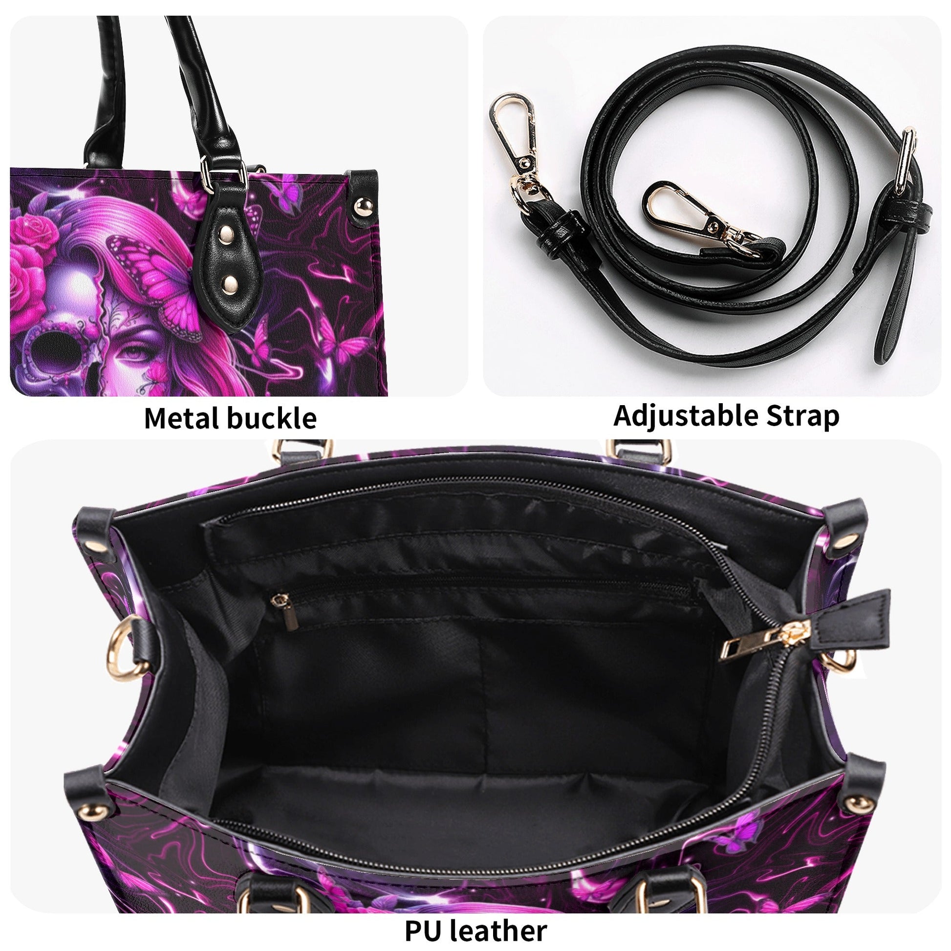 SKULL LADY LEATHER HANDBAG - YHHN0301254