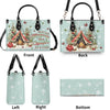 Bigcrowns MAKING MEMORIES ONE CAMPFIRE CHRISTMAS LEATHER HANDBAG N2510244