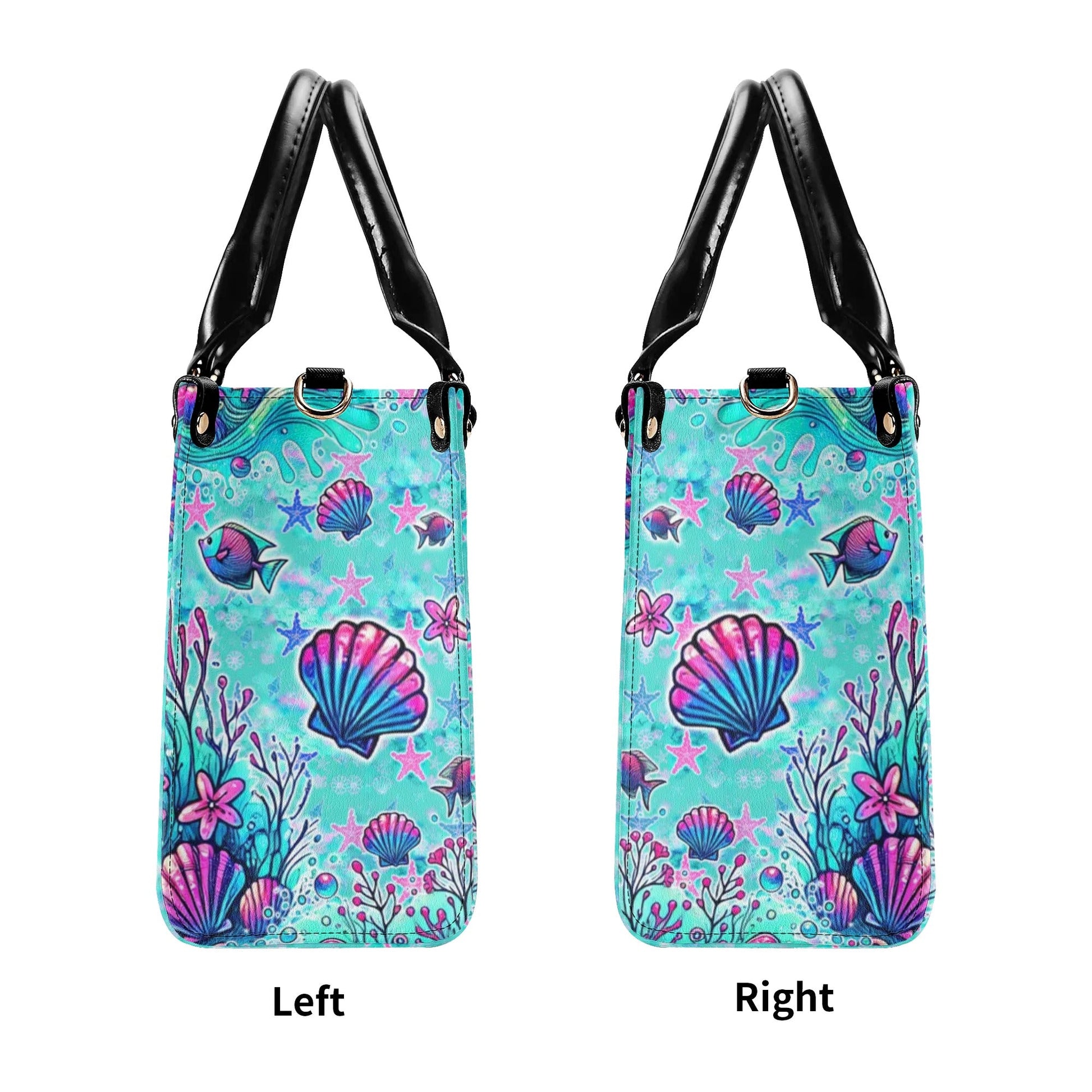 Bigcrowns SALTWATER HEALS EVERYTHING STARFISH LEATHER HANDBAG TYQY2307244