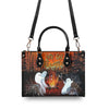 Bigcrowns LET'S GET TOASTED BOOS HALLOWEEN LEATHER HANDBAG YHDU1608244