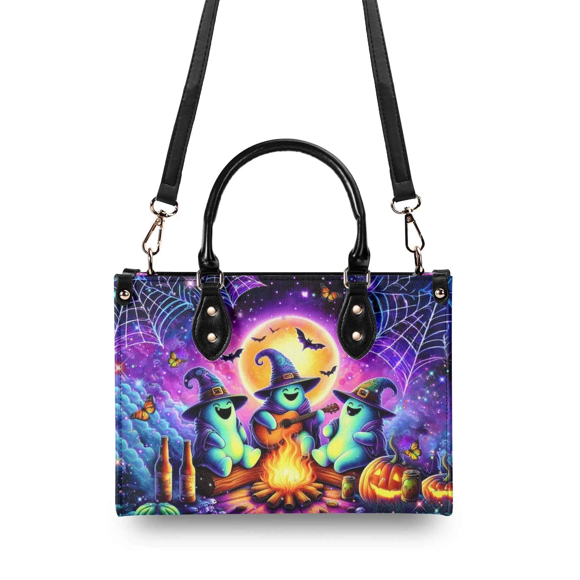 Bigcrowns CUTE GHOST CAMPING HALLOWEEN LEATHER HANDBAG T0808244