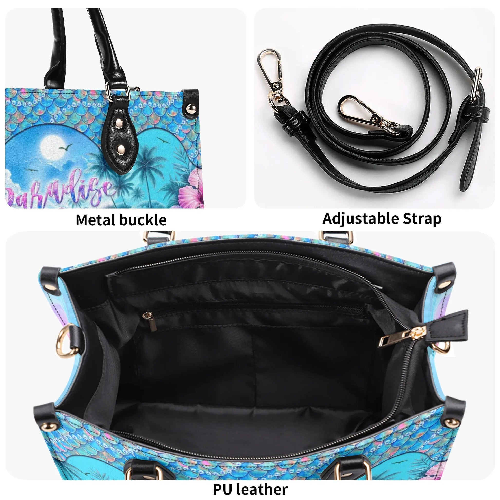 Bigcrowns PARADISE FOUND TURTLE LEATHER HANDBAG T2805244