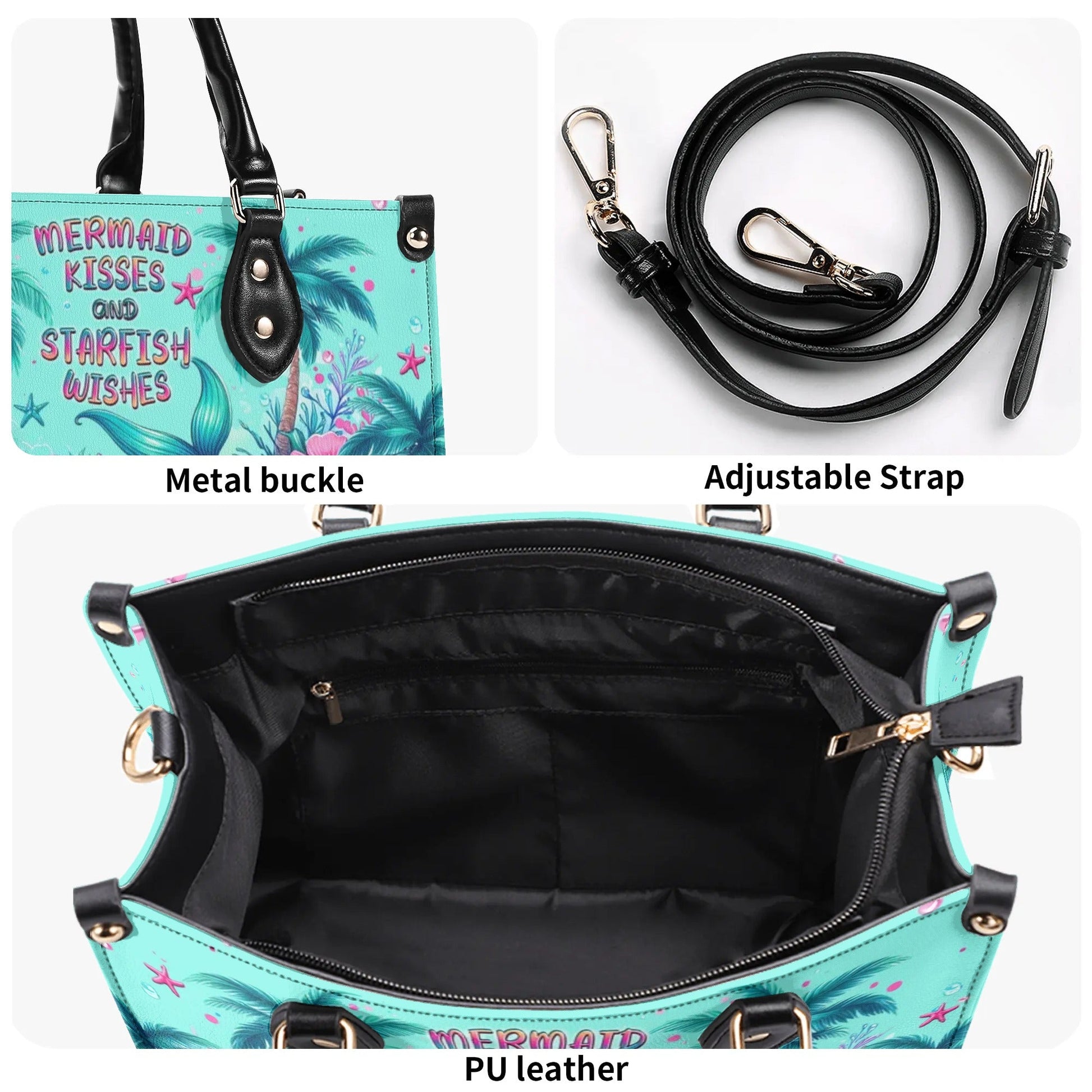 Bigcrowns MERMAID KISSES AND STARFISH WISHES LEATHER HANDBAG TLPQ2506245