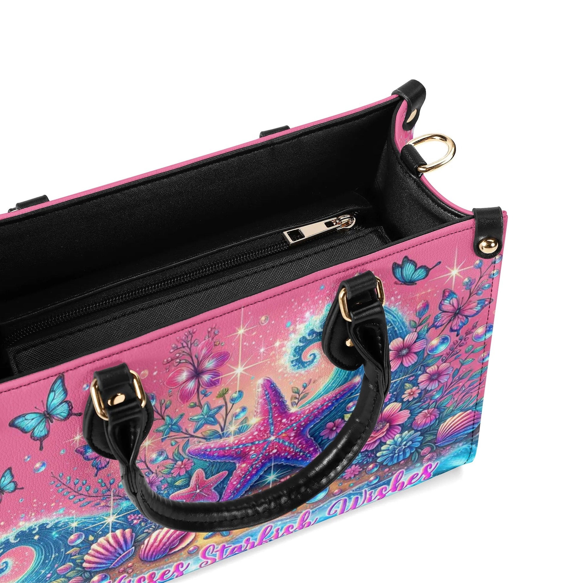 Bigcrowns SALTY KISSES STARFISH WISHES LEATHER HANDBAG W0407243