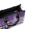 Bigcrowns MY BROOM BROKE CAMPING HALLOWEEN LEATHER HANDBAG N1109244