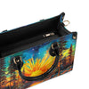 Bigcrowns BEAUTIFUL SUN SCENE LEATHER HANDBAG N1009243