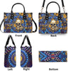 FRESH OUT OF F TIE DYE SKULL LEATHER HANDBAG - TLNO0207245
