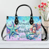 Mermaid Kisses Starfish Wishes Leather Handbag