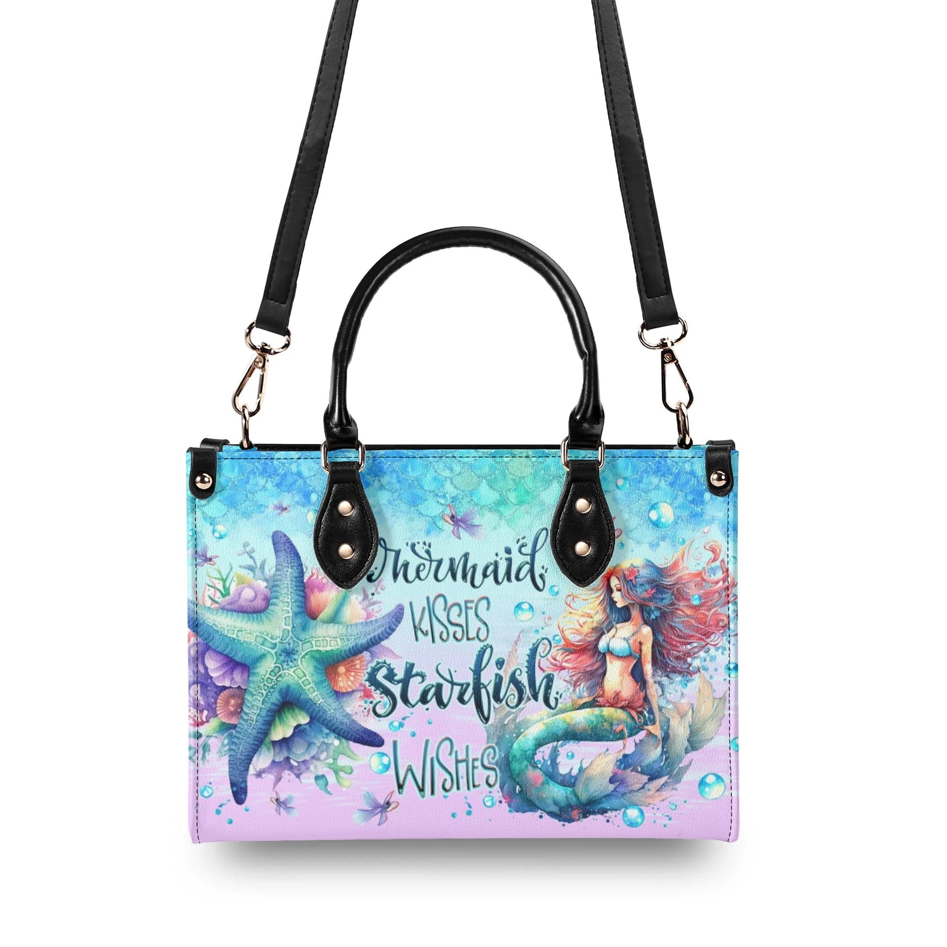 Bigcrowns MERMAID KISSES STARFISH WISHES LEATHER HANDBAG W0306243