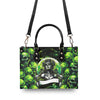 SUGAR SKULL ROSE LEATHER HANDBAG - TLNT3105244