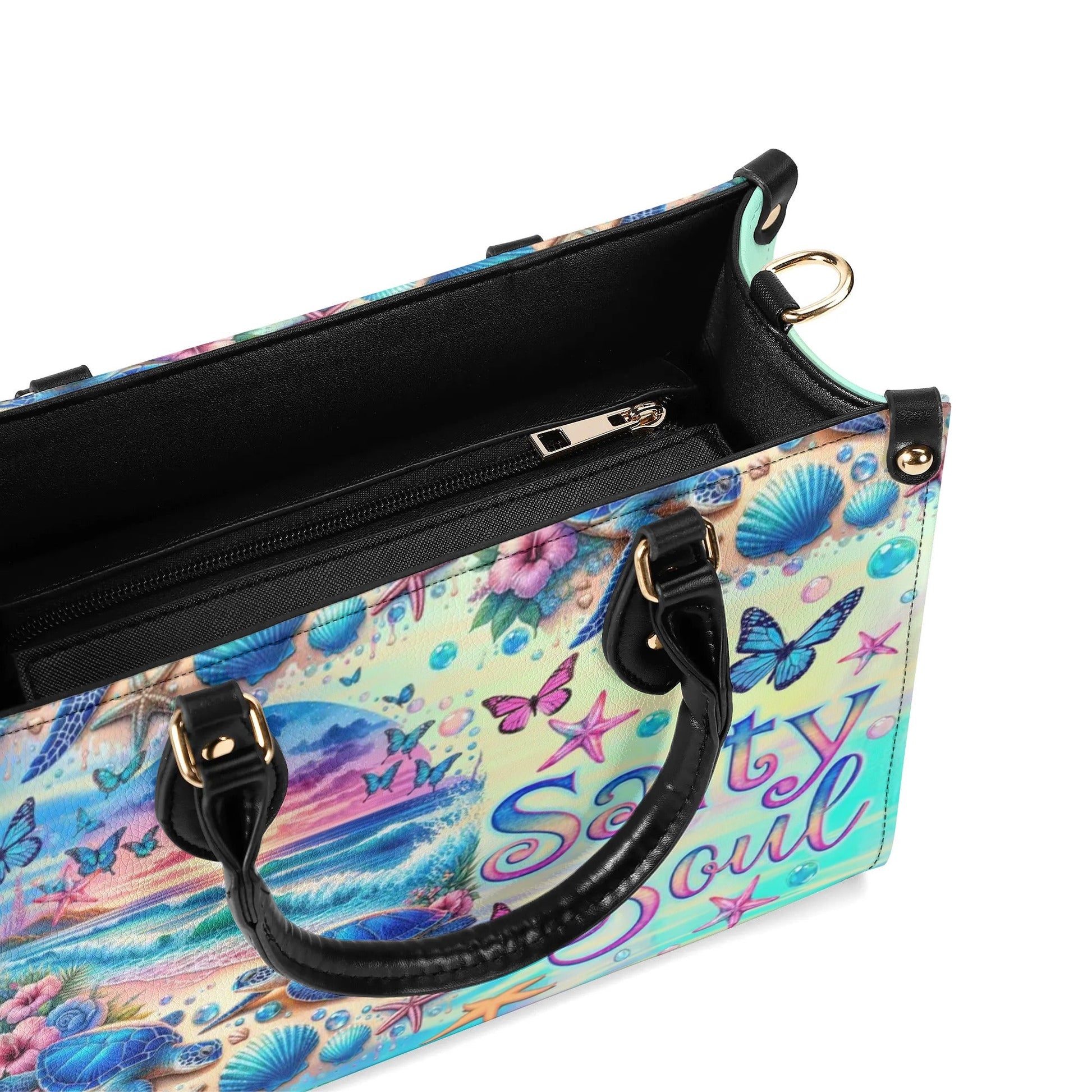 Bigcrowns SALTY SOUL TURTLE LEATHER HANDBAG O3007244