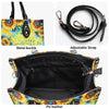 Bigcrowns LIFE IS BETTER WITH TURTLE SUNFLOWER LEATHER HANDBAG T2108244