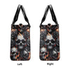 HELLO DARKNESS MY OLD FRIEND SKULL ROSE FIRE LEATHER HANDBAG - TLNZ1206245