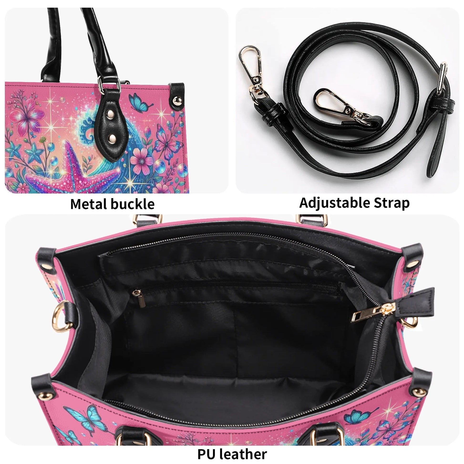 Bigcrowns SALTY KISSES STARFISH WISHES LEATHER HANDBAG W0407243