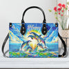Bigcrowns COLORFUL DOLPHIN LEATHER HANDBAG T0708243