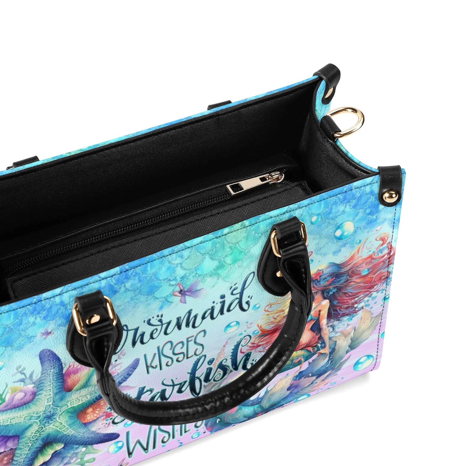 Bigcrowns MERMAID KISSES STARFISH WISHES LEATHER HANDBAG W0306243