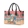 Bigcrowns BEACH TURTLE LEATHER HANDBAG G2208244