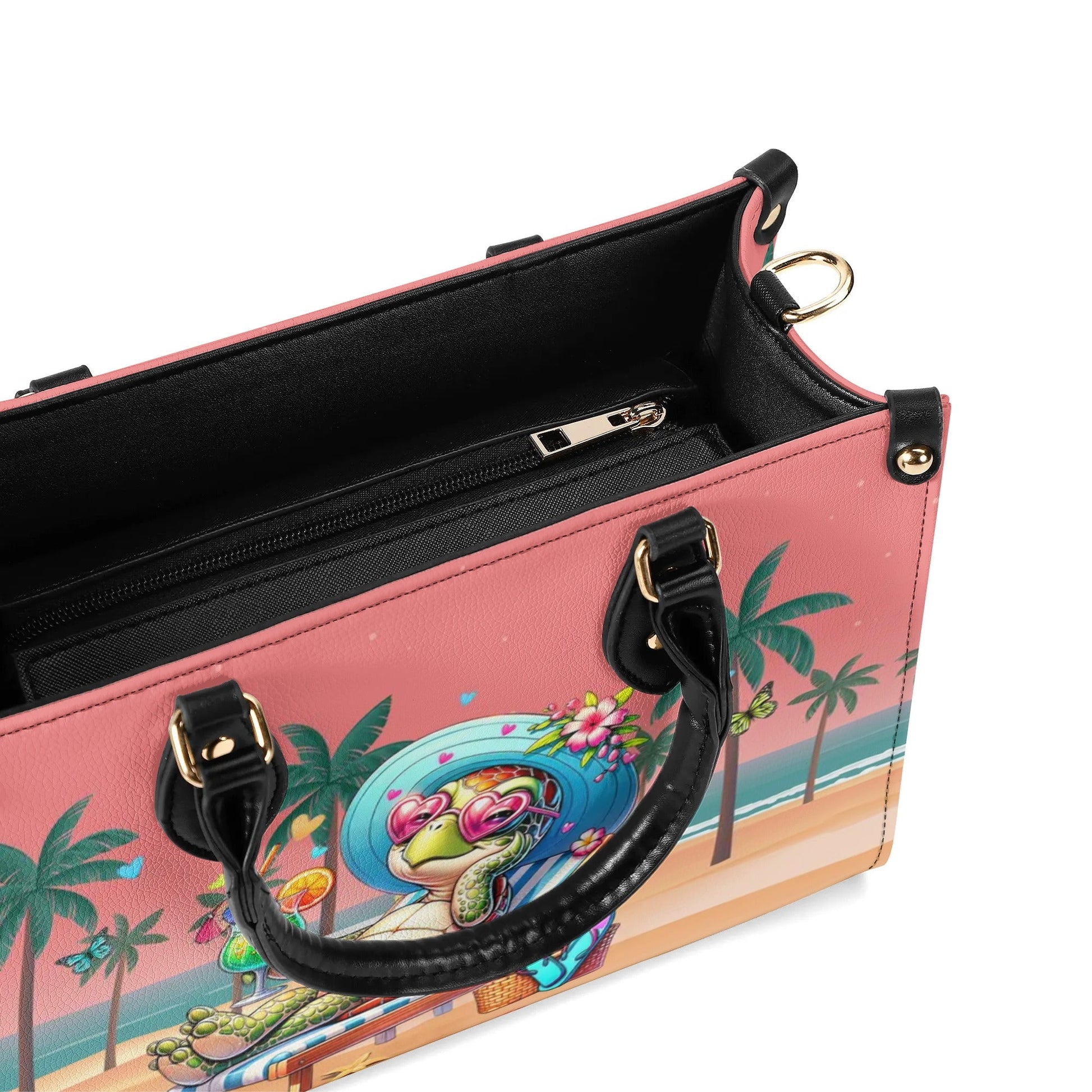Bigcrowns BEACH TURTLE LEATHER HANDBAG G2208244