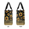MOM LIFE MESSY BUN SUNFLOWER LEOPARD LEATHER HANDBAG - TLTW0706241