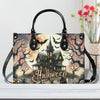 Bigcrowns HALLOWEEN CASTLE LEATHER HANDBAG T1309242