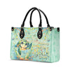 Bigcrowns DON'T WORRY BEACH HAPPY TURTLE LEATHER HANDBAG G2308241